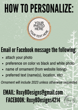 Load image into Gallery viewer, Paw Prints // Personalized Photo Ornament