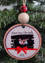 Load image into Gallery viewer, Red Bow // Personalized Photo Ornament