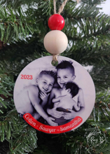 Load image into Gallery viewer, Bold Red // Personalized Photo Ornament