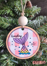 Load image into Gallery viewer, Mermaid Tail // Personalized Kids Ornament