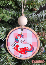 Load image into Gallery viewer, Unicorn // Personalized Kids Ornament