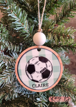 Load image into Gallery viewer, Soccer // Personalized Ornament