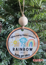 Load image into Gallery viewer, Rainbow Baby // Personalized Baby Ornament