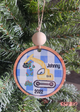 Load image into Gallery viewer, Construction Truck // Personalized Kids Ornament