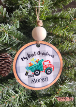 Load image into Gallery viewer, Unisex First Christmas // Personalized Baby Ornament