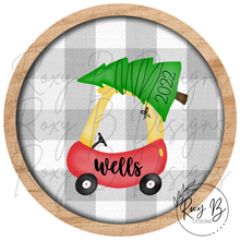 Load image into Gallery viewer, Pink or Red Toddler Car // Personalized Kids Ornament