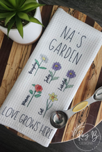 Load image into Gallery viewer, Birth Flower // Personalized Kitchen Towel