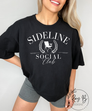 Load image into Gallery viewer, Sideline Social Club // Black Tee
