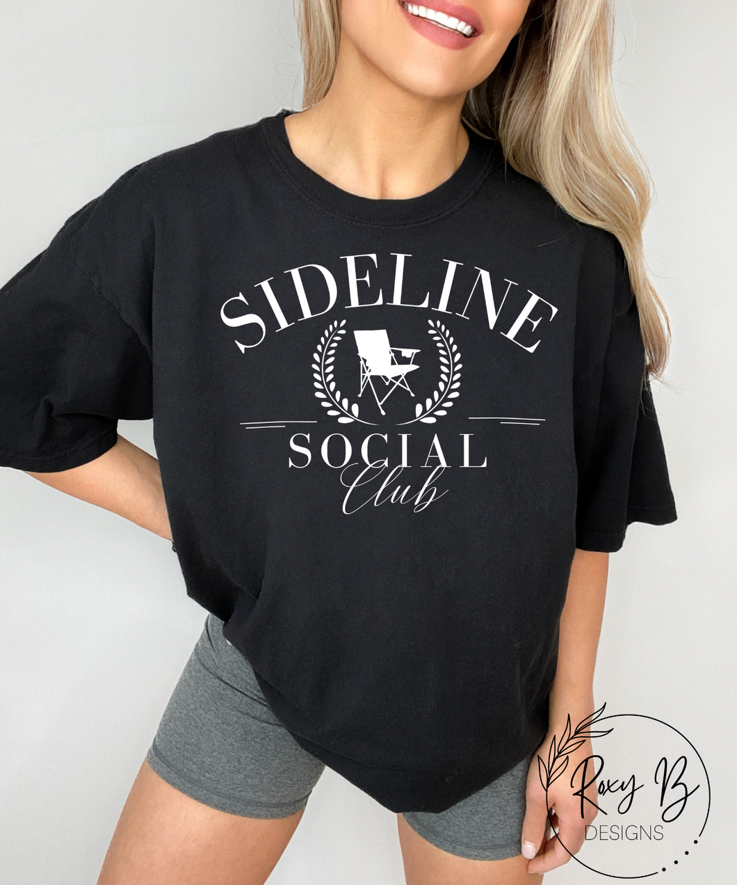 Sideline Social Club // Black Tee