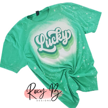 Load image into Gallery viewer, ST PATRICKS DAY - LUCKY / Green T-Shirt

